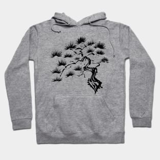 Sumi-E Pine Tree (Black) Hoodie